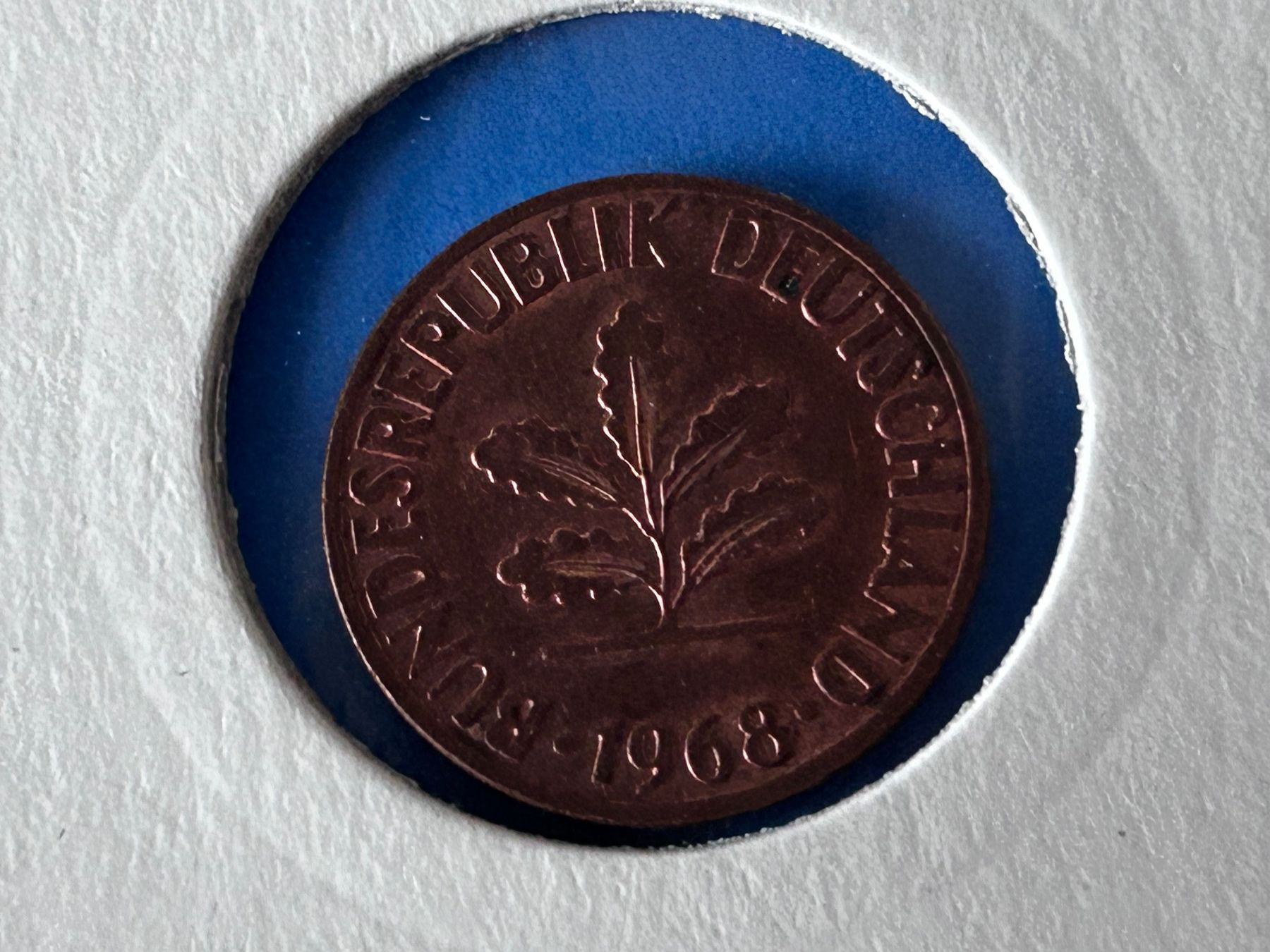 Tutti le monete: Germany - 2 Pfennigs 1968 J – Usato da Corcelles NE venduto da AJKader 7