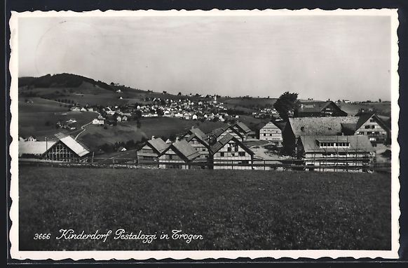 Cartoline postali: AK Trogen, Kinderdorf Pestalozzi, 1948 – Usato da Berlin venduto da bartko-reher