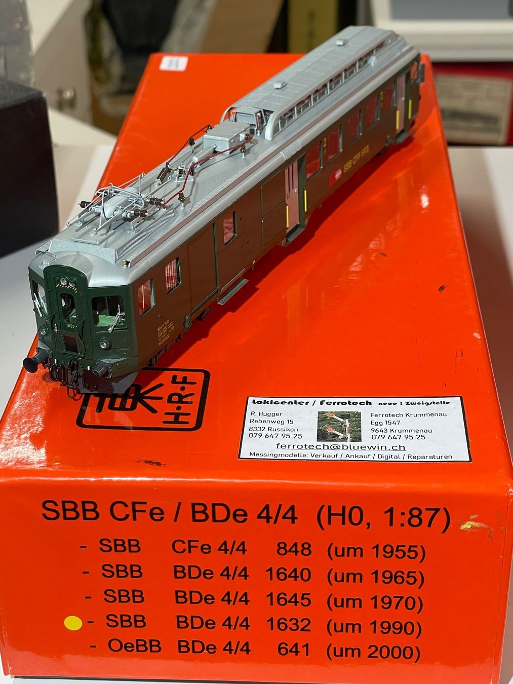 HRF Modellini di ferrovie: HRF, BDe 4/4 der SBB 1632 – Usato da Hofstetten ZH venduto da kroki66 1