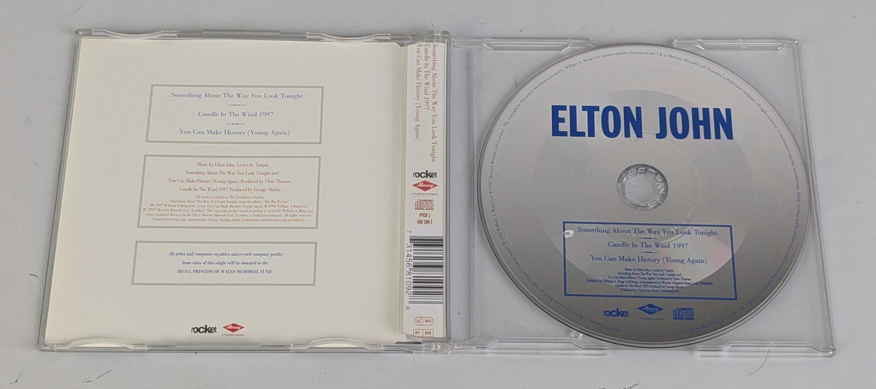 CD: CD Elton John - Candle in the Wind 1997 - Top – Usato da Zürich venduto da 1.Simon 1
