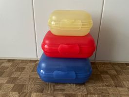 Tupperware. 3 Znüniböxli