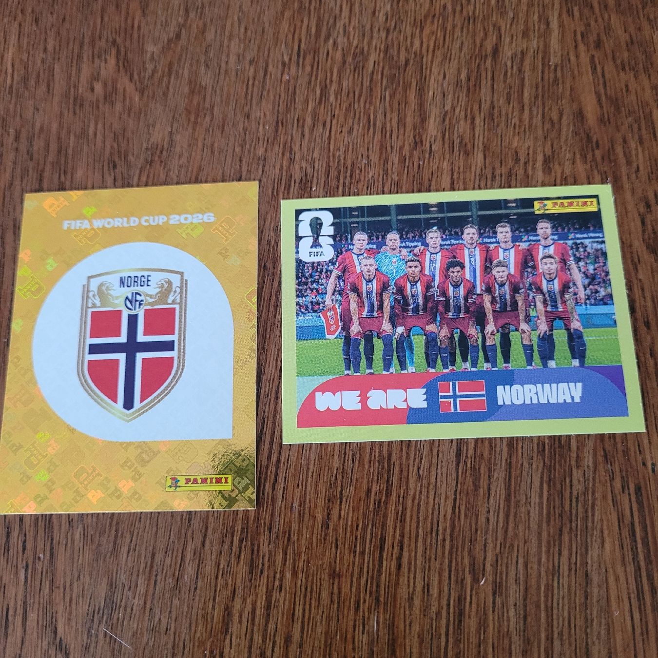 Panini Sammelbilder & Trading cards: Panini26,Norwegen Wappen und Mannschaft – Neu (gemäss Beschreibung) aus Winterthur von Flomal