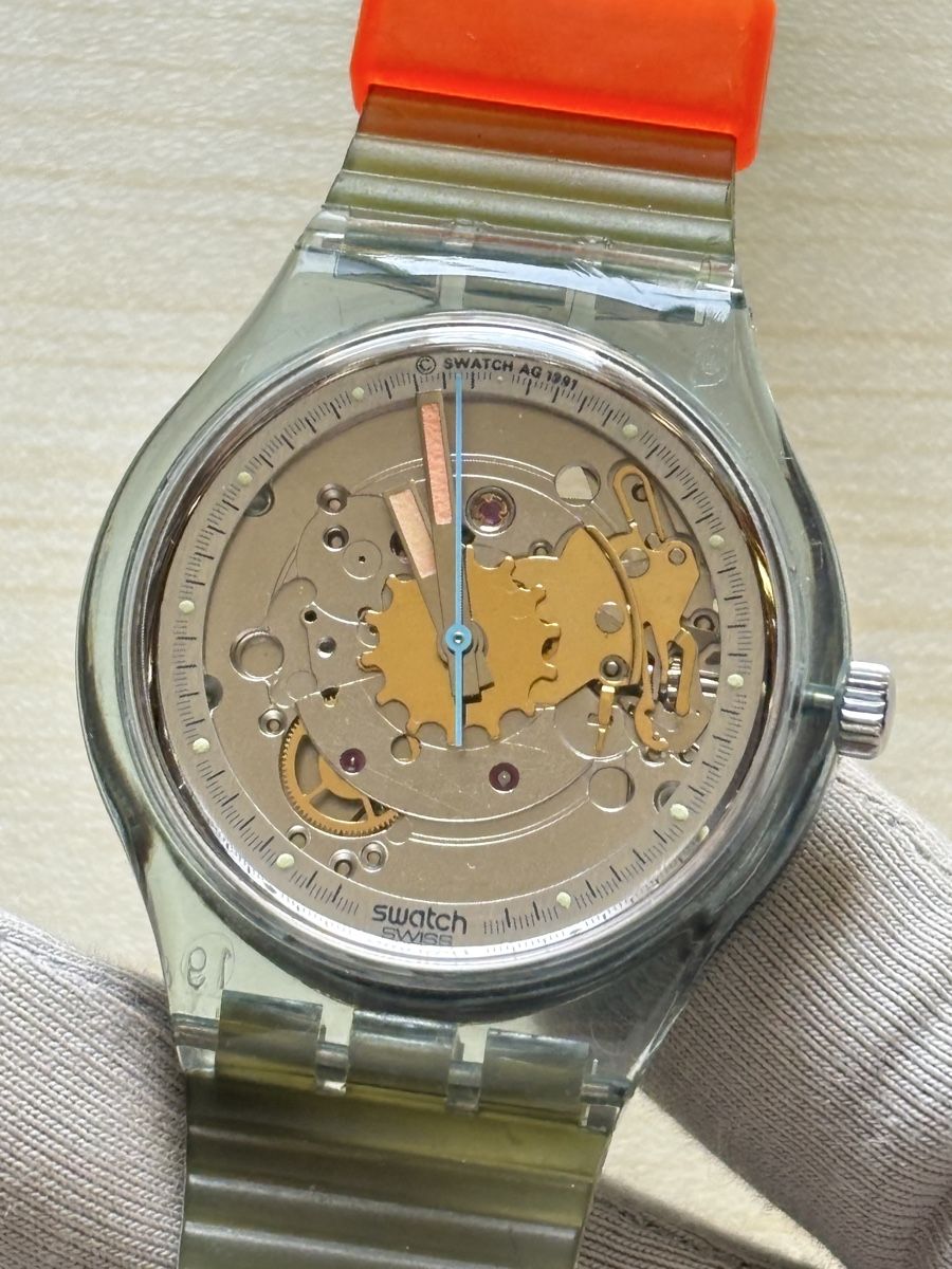 Swatch Orologi: Swatch Automatikuhr Transparent Gehaeuse  – Usato da Grenchen venduto da chththl 3