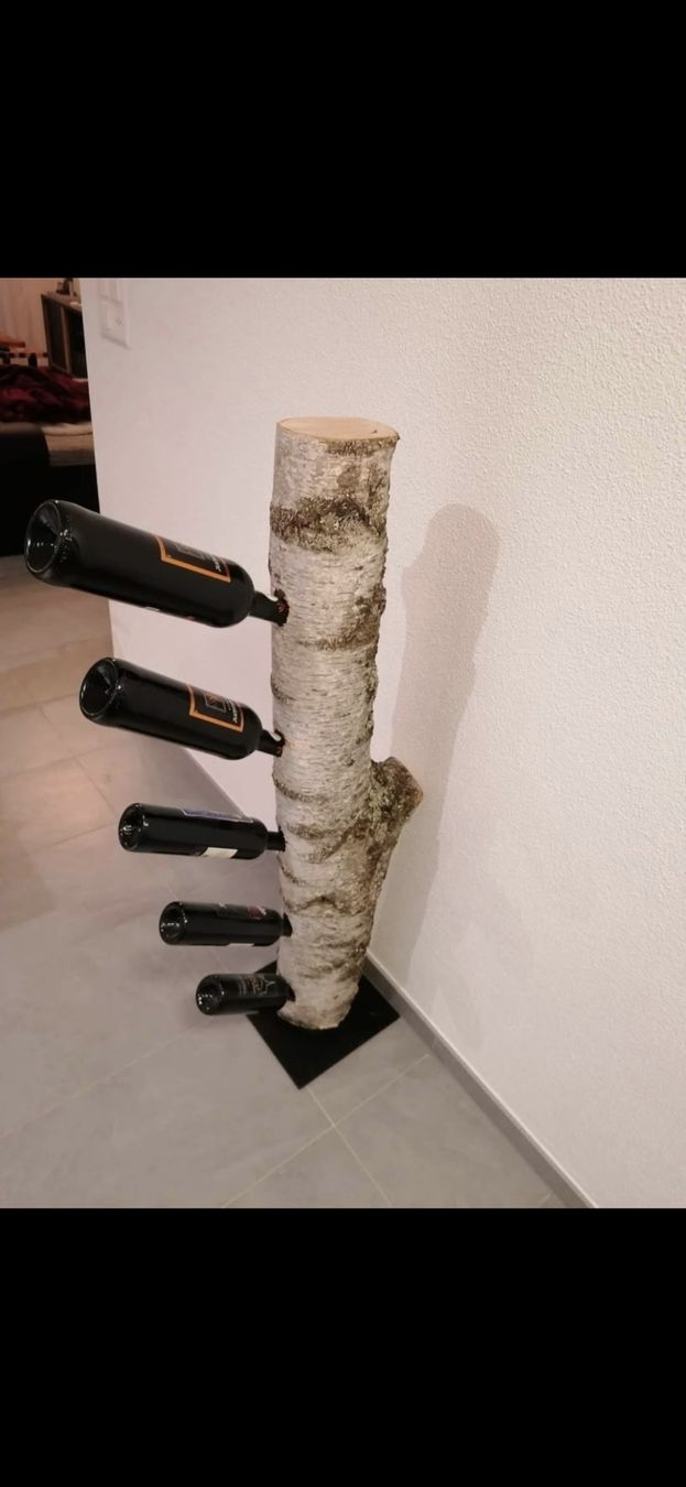Weingestelle & -ständer: Weinständer aus Birkenholz – Neu (gemäss Beschreibung) aus Menznau von san_79cz