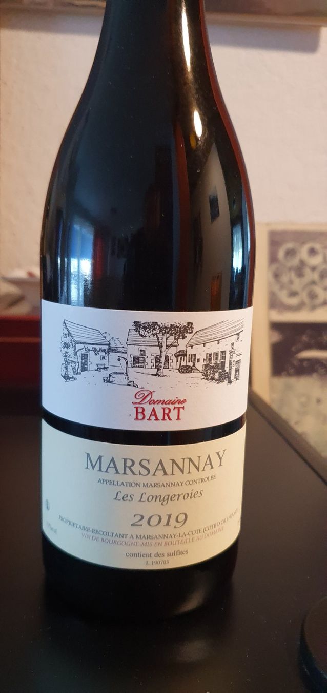 Vino: MARSANNAY 2019 DOMAINE BART – Nuovo e nell'imballaggio originale da Lenzburg venduto da Reto013