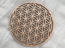 Fleur de vie en bois de tilleul - Blume des Lebens Holz