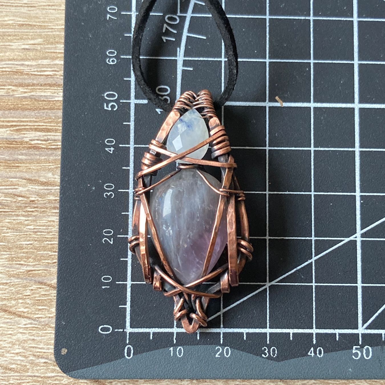 Catenine: Anhänger mit Amethyst und Mondstein – Nuovo (secondo la descrizione) da Solothurn venduto da Kiki_Di 3