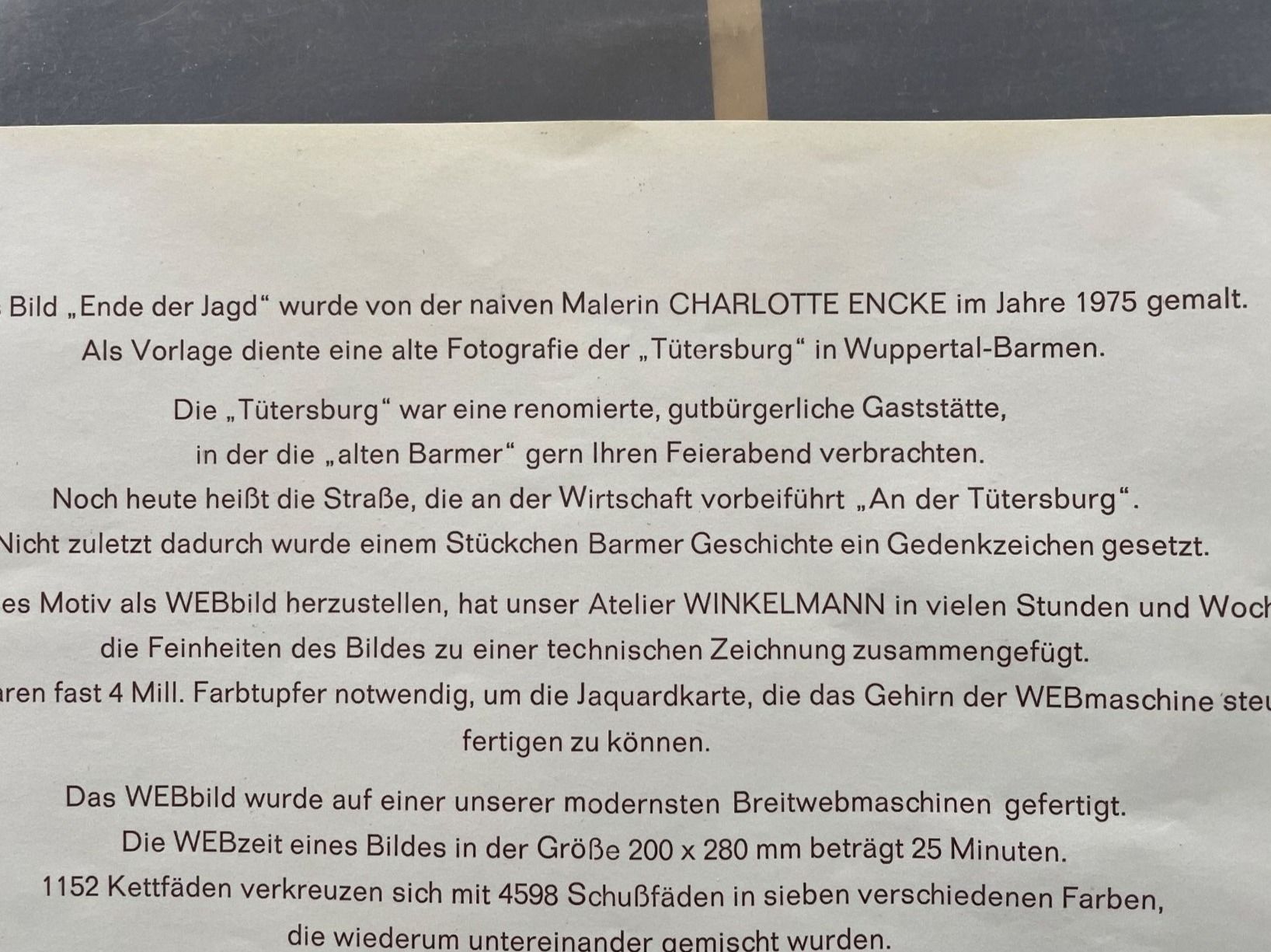 Foto & Immagini: Webbild gerahmt – Usato da Huttwil venduto da heinzdaniel63 2