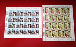 SCHWEIZERMARKEN 2 Bögen postfr.** Frankaturgültig Fr 32.-