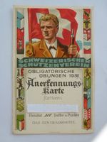Schütze Anerkennungskarte 1936 115 P.
