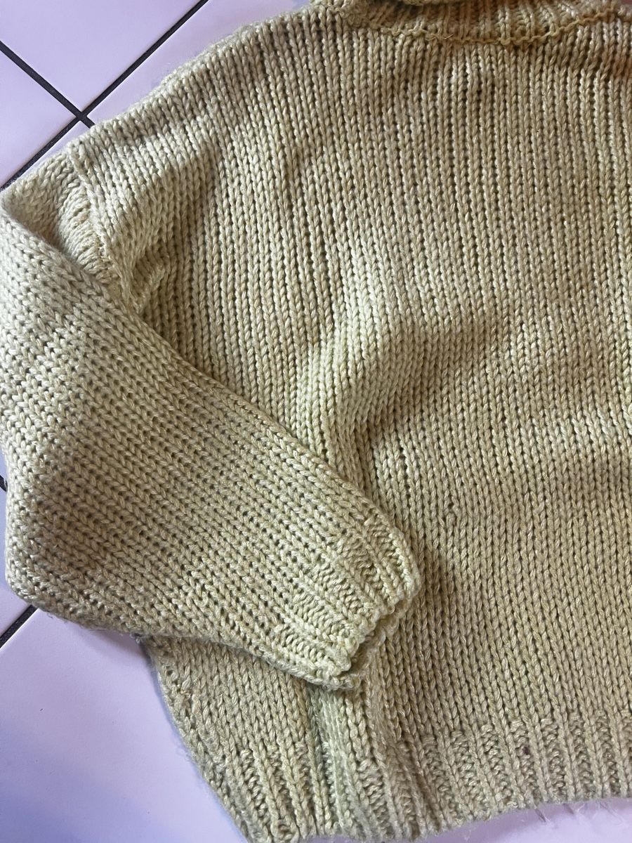 H&M Maglioni & Felpe: H&M Strickpullover, Rollkragen, Gr. S, gelbgrün – Usato da Bern venduto da fla_yj25 4