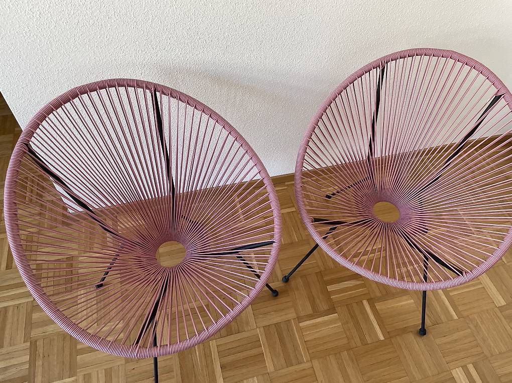 Sedie: Gartensessel / Gartenstühle, rosa  – Usato da Zürich venduto da reb_rhb8 2
