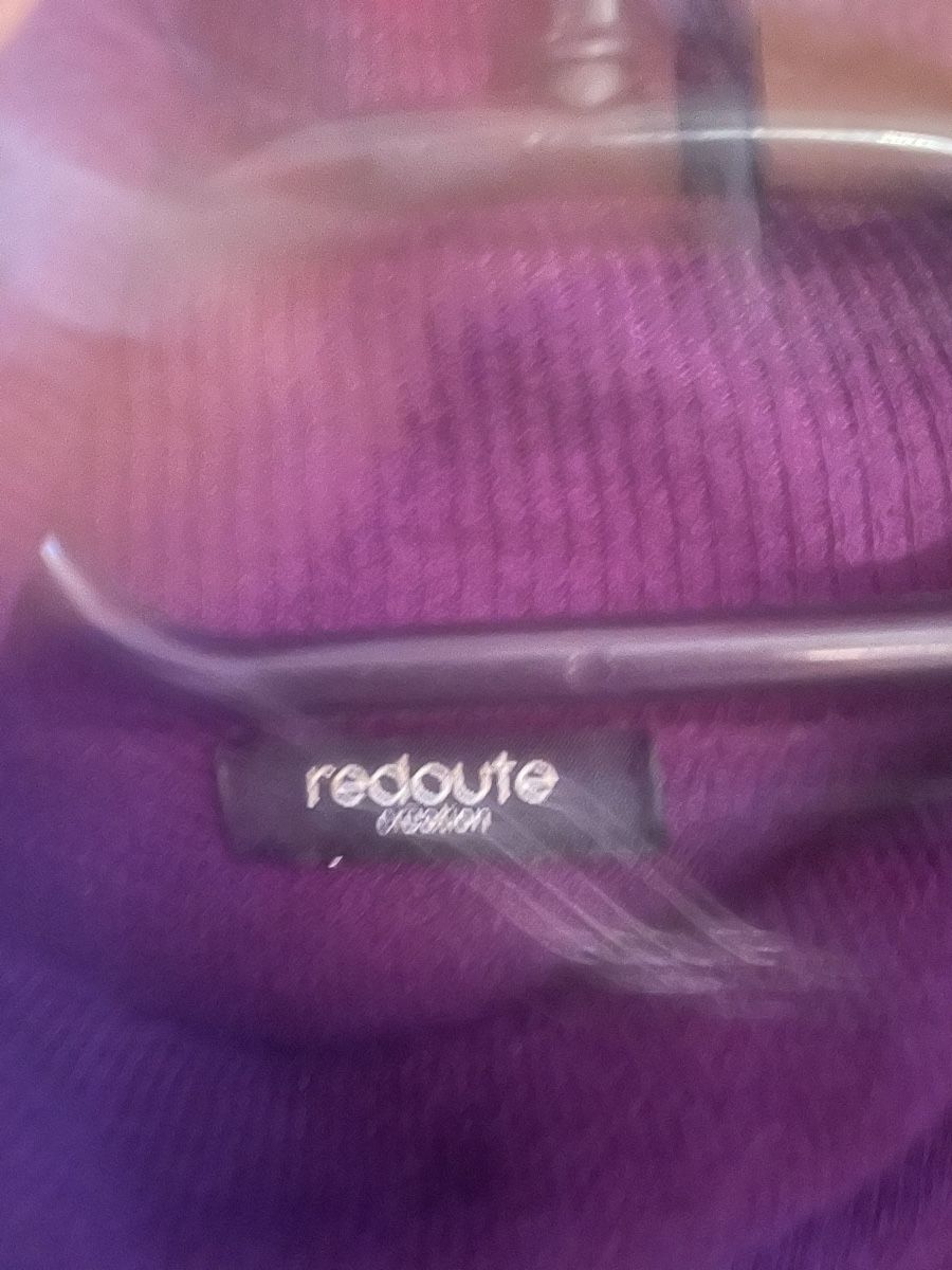 La Redoute Robes: Robe pull Redoute violette col roulé boutons – D'occasion à Montmollin par alexrey 2