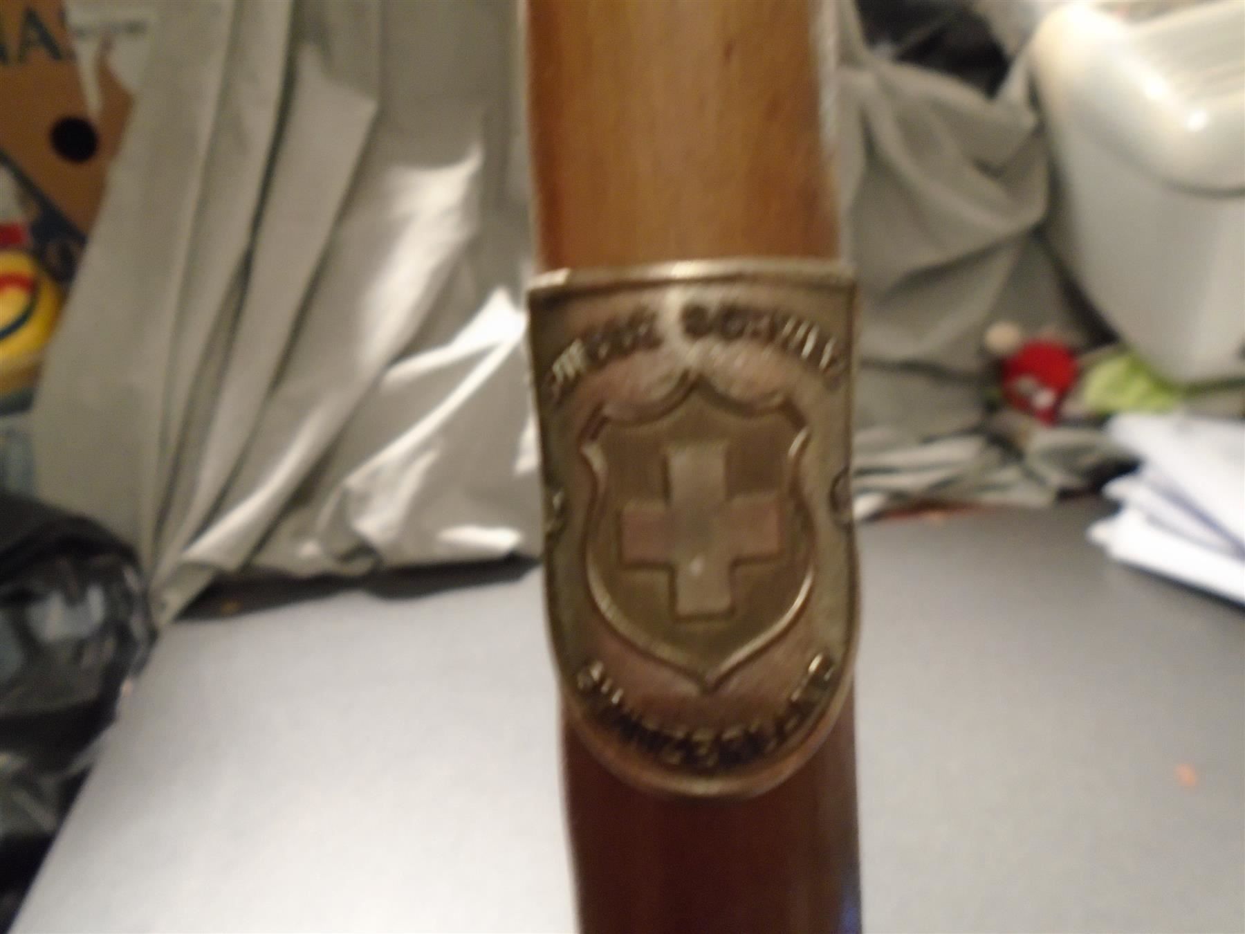 Bastoncini da trekking: Wanderstock mit drei Embleme – Usato da Zürich venduto da abraxas1291 2