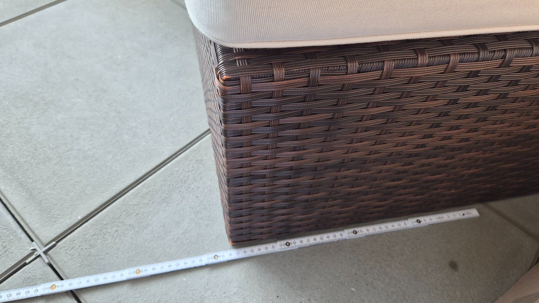 Divani: Rattan Lounge Set braun mit Tisch / Gartensofa – Usato da Burgdorf venduto da Cyrano73 9