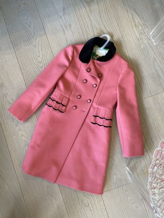GUCCI Manteau classique en laine pour fille en rose (10-Ans)