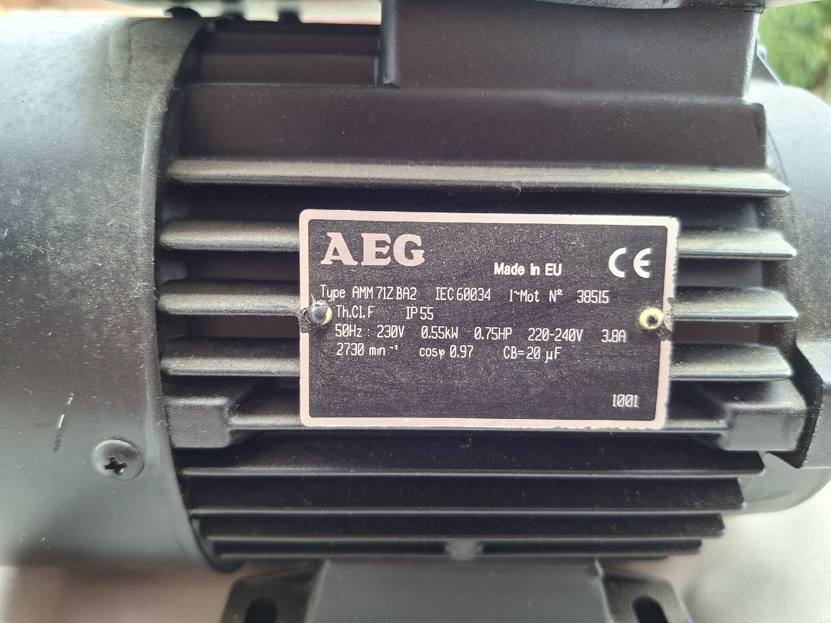 Motori: AEG Motor 230v 0.55kw – Nuovo (secondo la descrizione) da Kaltenbach venduto da Mirabor 1