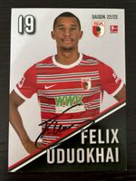Felix Uduokhai Augsburg Autogrammkarte Saison 22/23 TOP