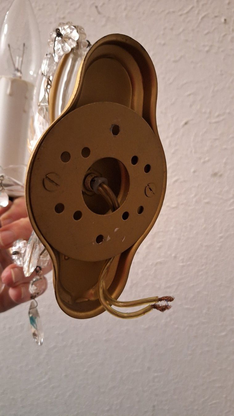 Lampade: kleines Wandlämpchen  , mit Kristallen – Usato da Dornach venduto da majo8689 8