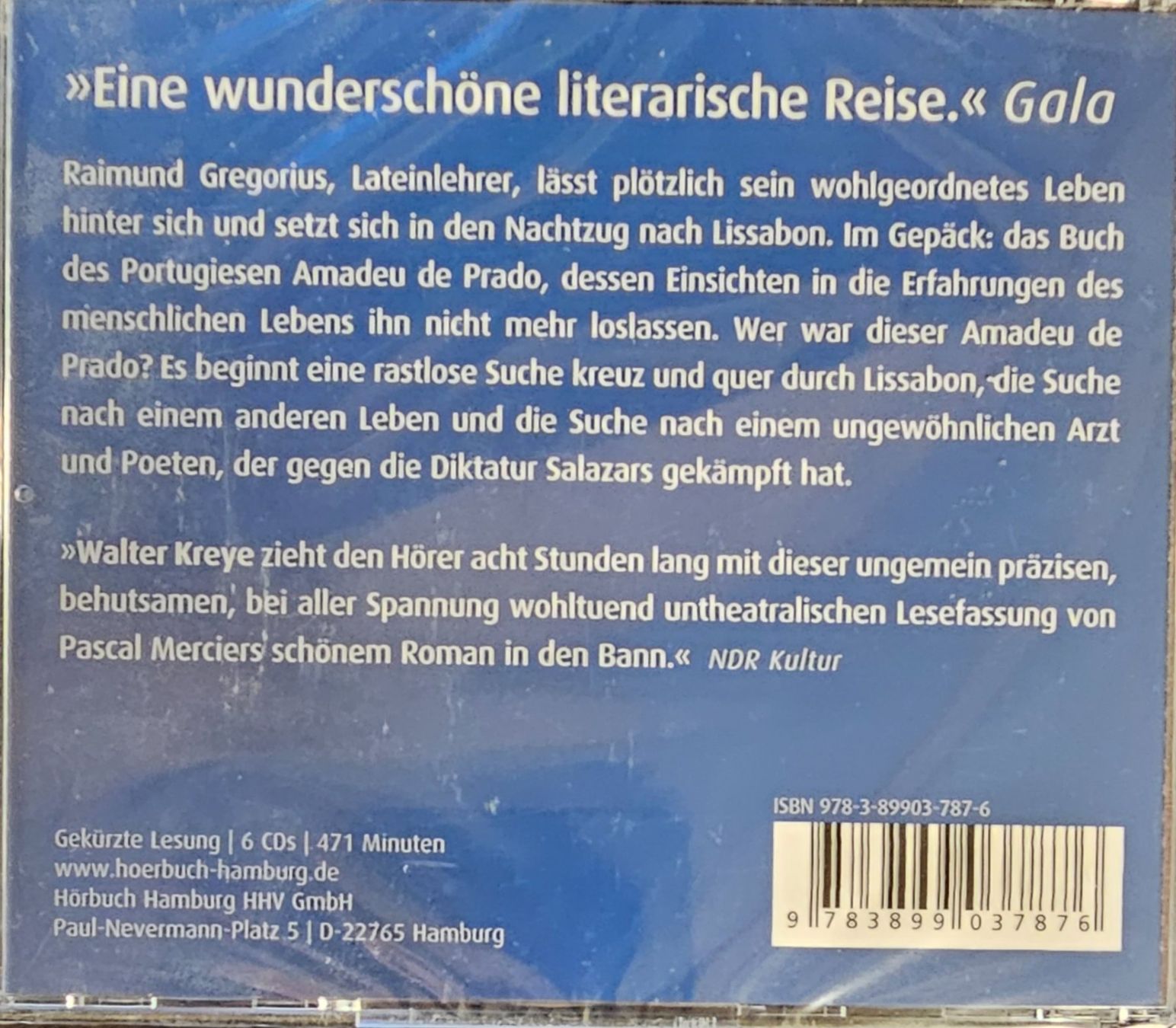 Hörbücher: Pascal Mercier - Nachtzug nach Lissabon – Neu und originalverpackt aus Wahlen b. Laufen von Cg10 1