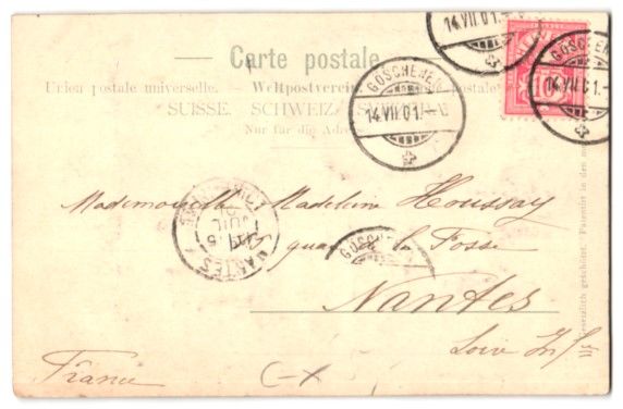 Cartes postales: Relief-AK Göschenen, Totalansicht mit K – D'occasion à Berlin par bartko-reher 1
