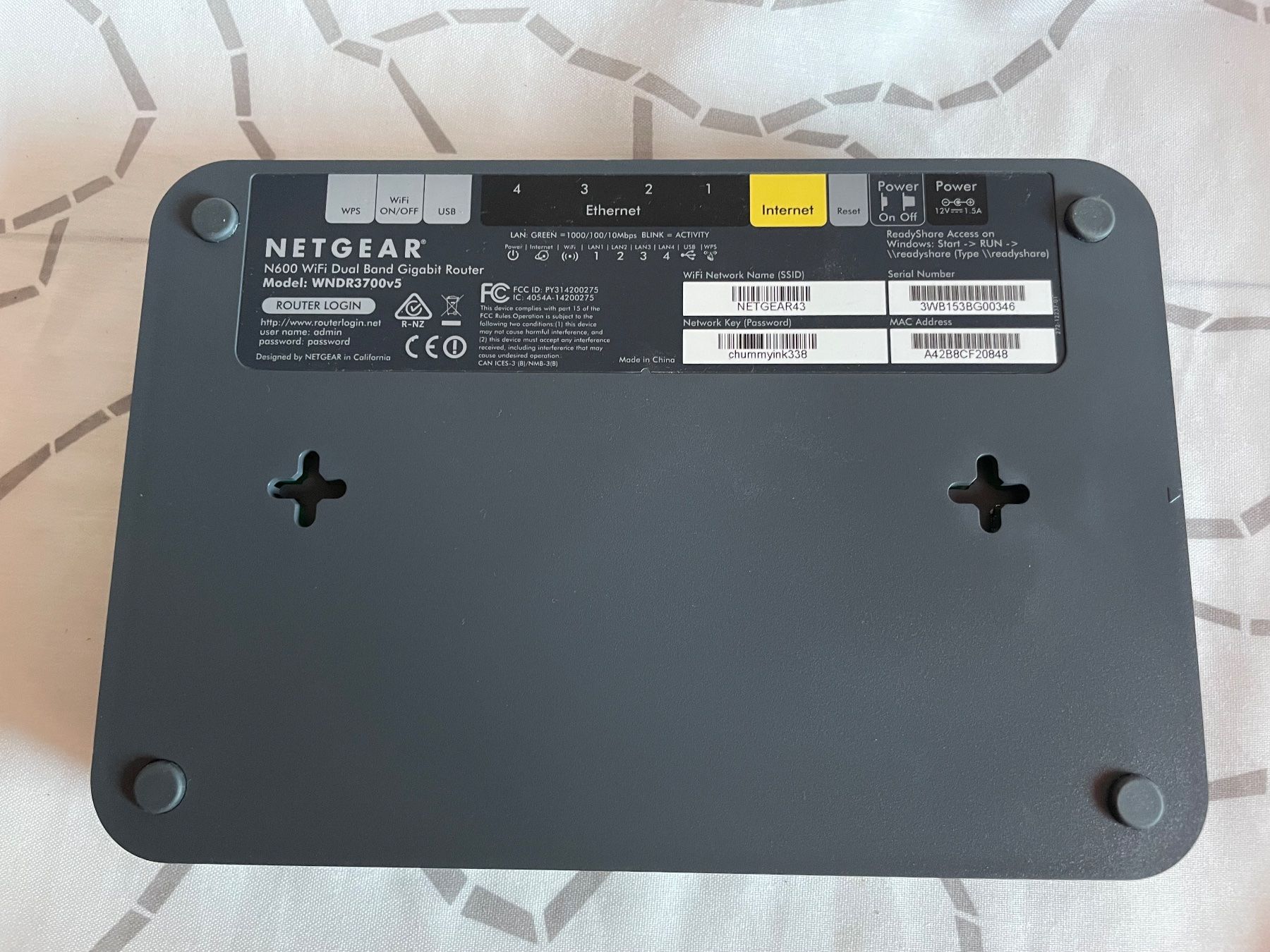 Netgear Modems & Router: Netgear N600 Router, ab Fr. 1.-- – Gebraucht aus Rafz von stg101 4