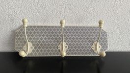 Garderobenleiste mit 3 Haken im Landhausstil Shabby Chic