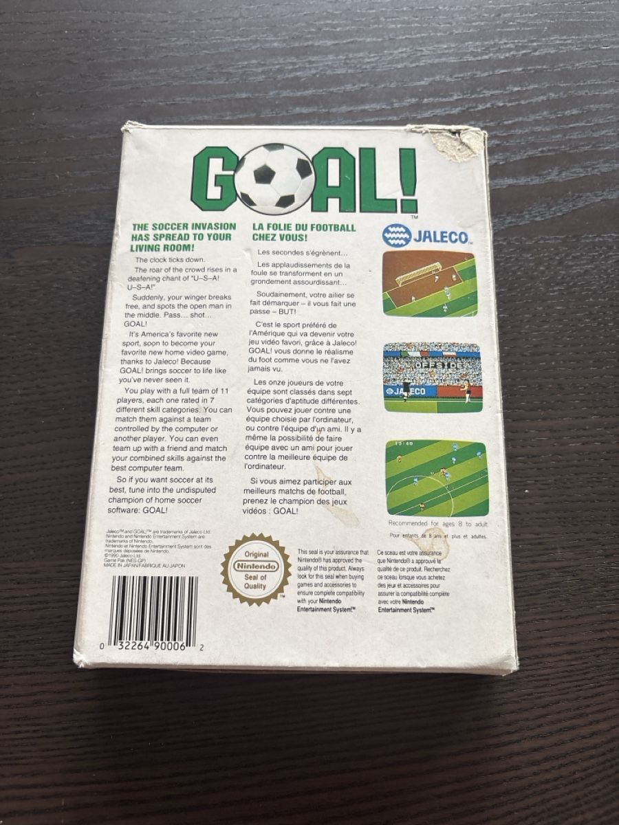 Nintendo Giochi: Jeu Retro Goal Nintendo Nes – Usato da Meyrin venduto da did_bqr5 1