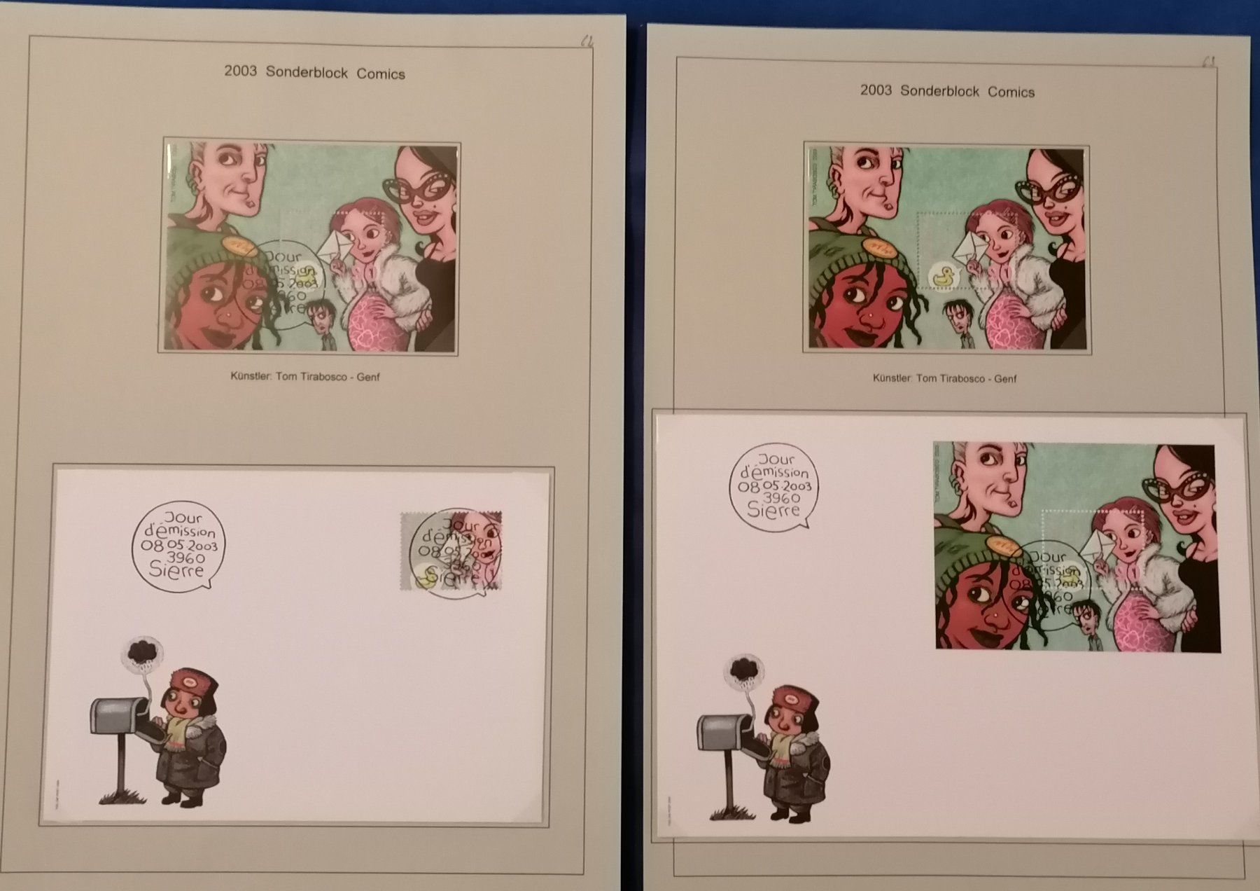 Tutti i francobolli: Sondermarken Comics von 2003, 2004, 2005 u.a.Uli Stein/Diddl – Usato da Wangen an der Aare venduto da Ute 8