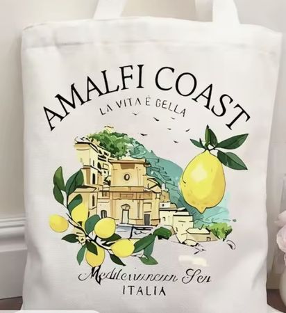 Amalfi Coast Stofftasche, Italien Design, Neuwertig!