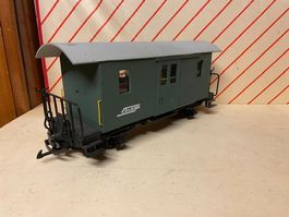 Gepäckwagen der RhB Eigenbau auf LGB Basis