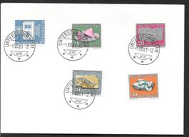 Brief Pro Patria 1961 B103-B107 Unterstammheim 1.8.1961