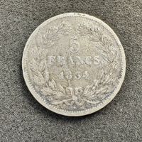 5 Francs Silber Frankreich 1834 B Louis Philippe I