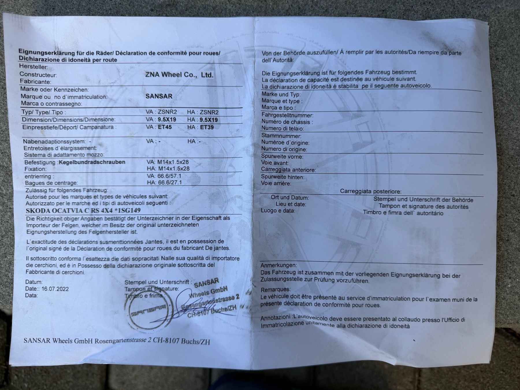 Skoda Felgen: Auto Felgen – Gebraucht aus Marbach SG von Sa94sa 3