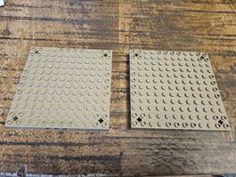 lego 52040 lot de 2 pièces Dark Tan Brick, Modified 12 x 12