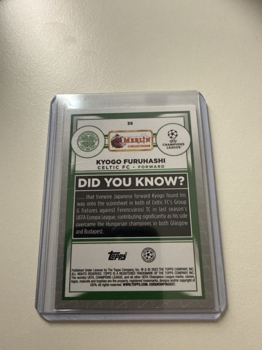 Topps Carte collezionabili: Kyogo Furuhashi, Celtic, Merlin – Usato da Bäretswil venduto da pu0_7rmv 1