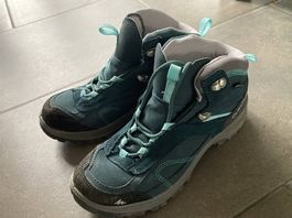 Quechua - Wanderschuhe halbhoch wasserdicht - türkis (Gr 40)