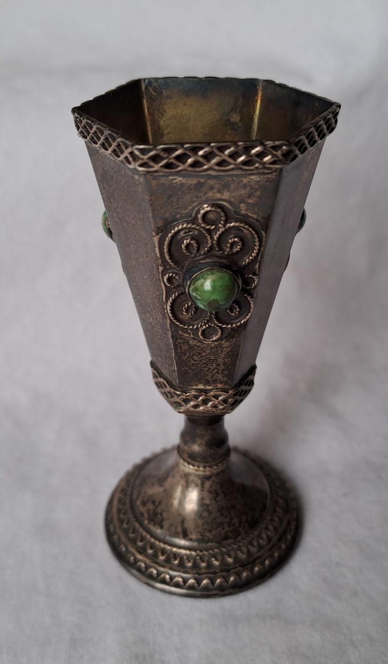 Tazze: Isreal Silber 925 Kiddush Tasse – Usato da Adliswil venduto da globill 3