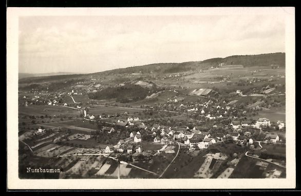 Cartoline postali: Nussbaumen /AG, Teilansicht mit Strassen – Usato da Berlin venduto da bartko-reher