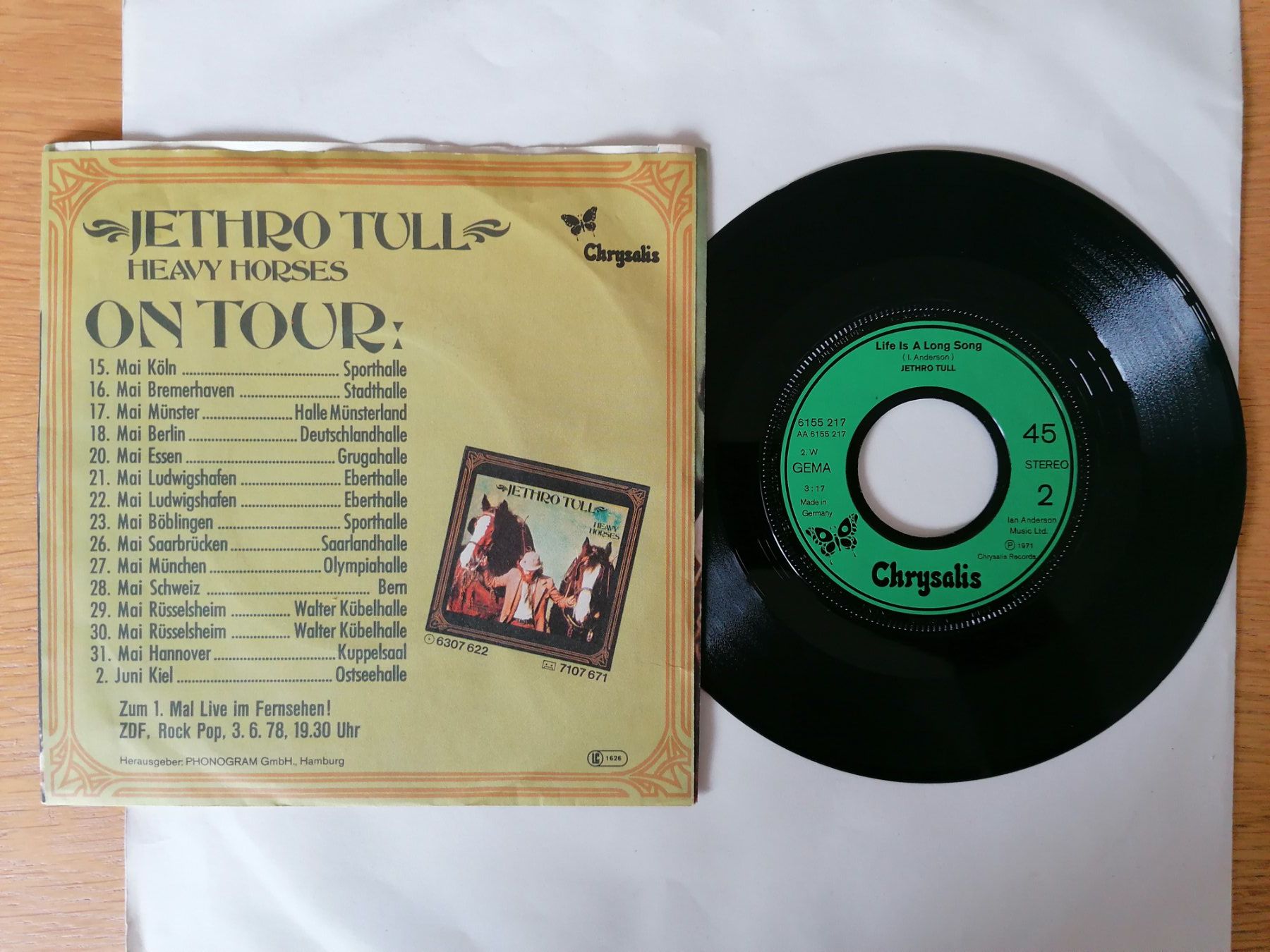 Vinyles: Jethro Tull --  Moths – D'occasion à Beinwil am See par Funkthesizer 1