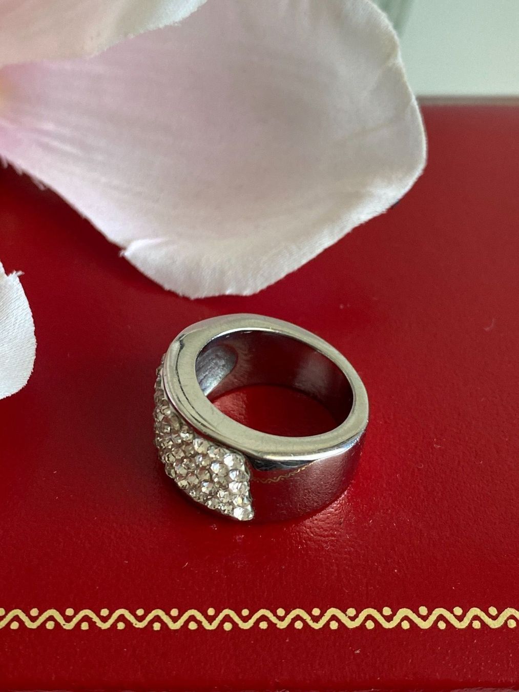 Anelli: Schöner funkelnder Edelstahl Ring – Usato da Seon venduto da Sunny-Schmuck78 2