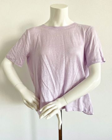 Sandro Leinen T-Shirt Gr. M