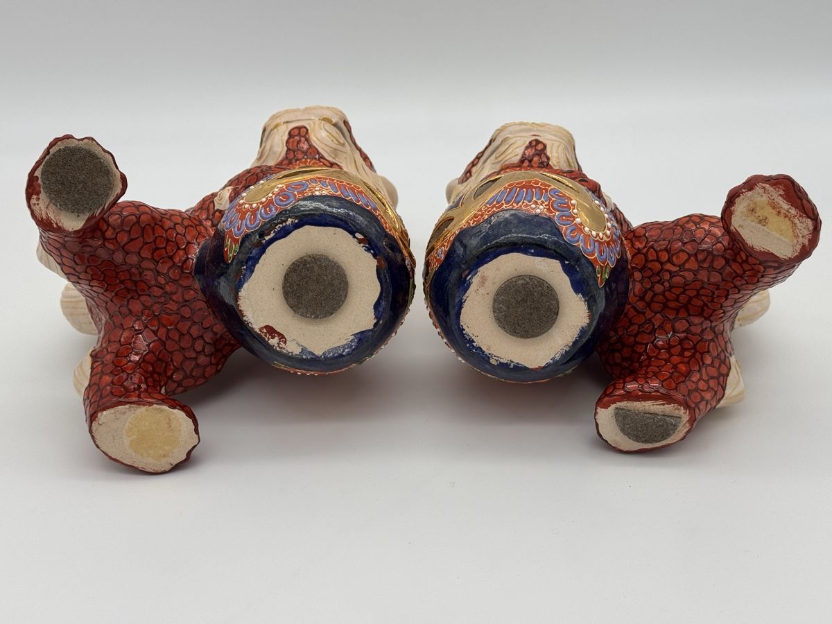 Statuette: Japanische Kutani, Foo Dogs – Usato da Lamboing venduto da Treasurecorner 5