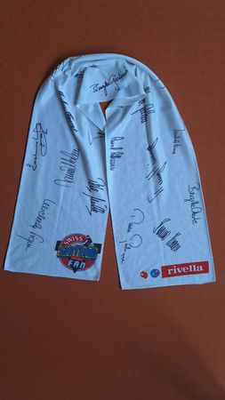 Rivella Swiss Skiteam Fan Schal aus den 80er Jahren