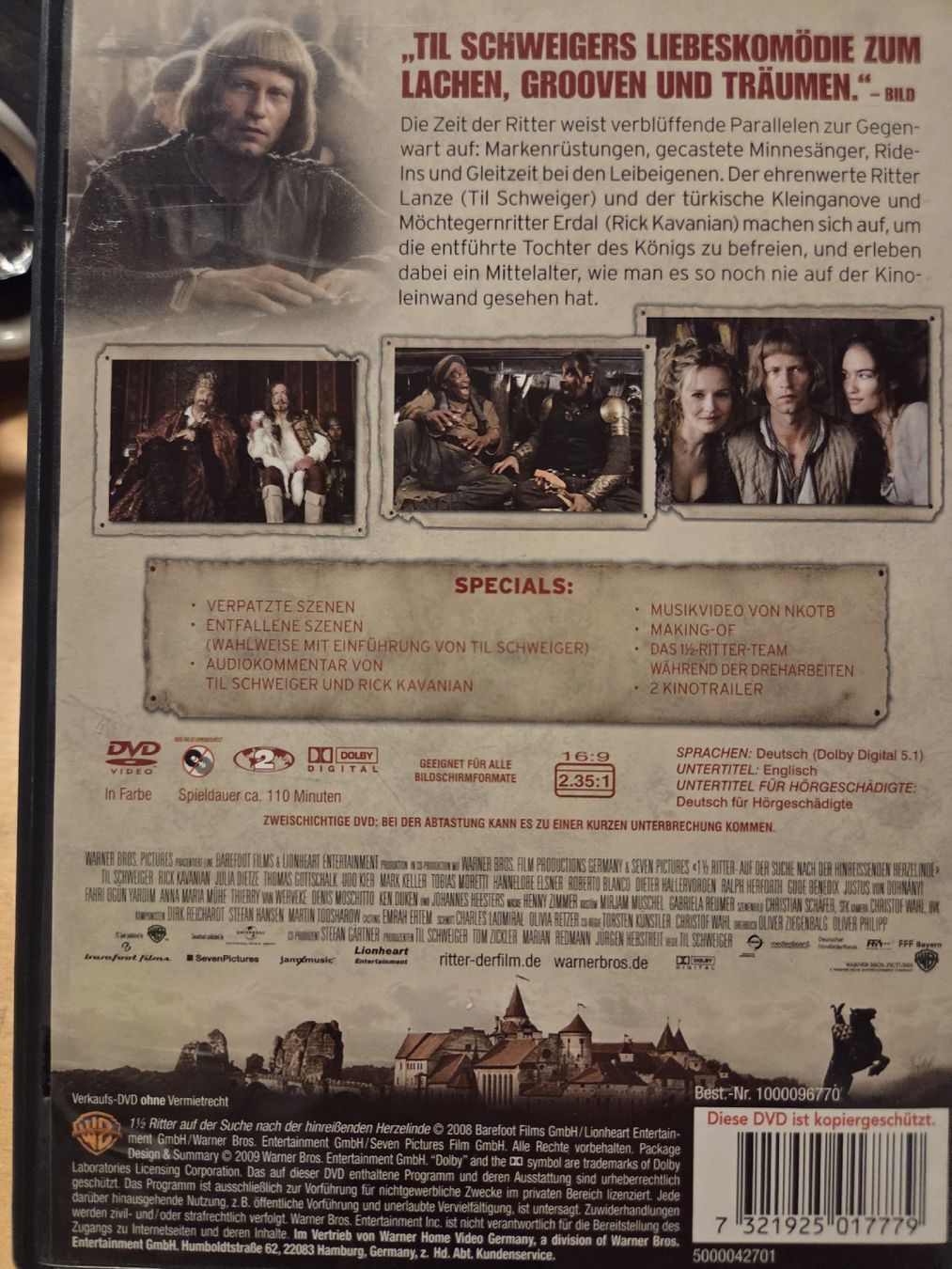 Tutti i DVDs: 1 1/2 Ritter DVD 402 – Usato da Dintikon venduto da Vexi 1