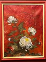 Vintage Blumen Ölgemälde. Atemberaubendes Stillleben-Kunstwe