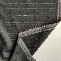 Merino Anzug Stoff mit multicolor Nadelstreifen 2x1.45m grau