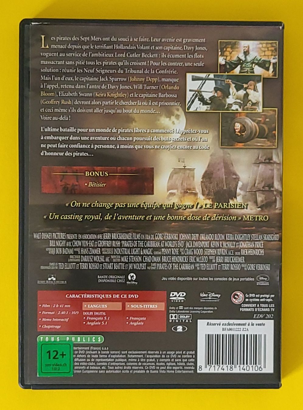 Tutti i DVDs: DVD - Pirates des Caraibes I à IV – Usato da Pully venduto da Stewoui 5