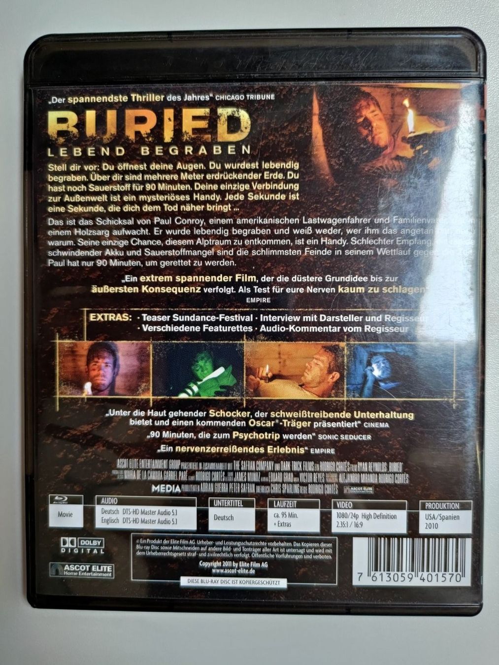 Tutti i DVDs: Buried - Lebend Begraben – Usato da Liestal venduto da Kratzilla 2