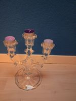KERZENSTÄNDER AUS GLAS 3 ARMIG